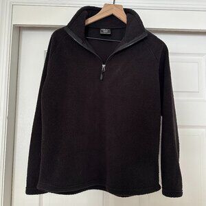32 Degrees Black Fleece Quarter Zip Pullover Women’s XS Lightweight
